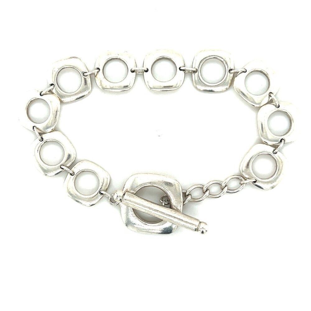 T&Co. 925 Circle Link Toggle Bracelet
